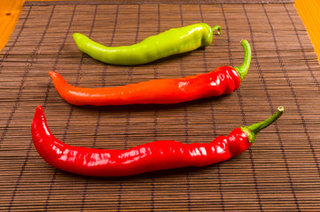 a colorful mix of the freshest and hottest chili peppers