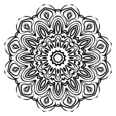 Modern Decorative floral color mandala. round Shapes. illustration.