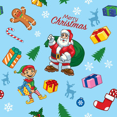 seamless pattern of christmas design