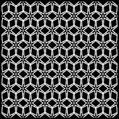 Geometric ornament with frame, border. Art-deco background. Bandanna, shawl, scarf, tablecloth design.