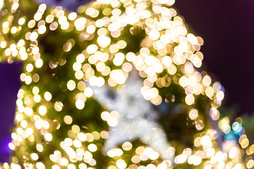 Abstract background bokeh light background , Backgrounds for christmas and happy new year holiday