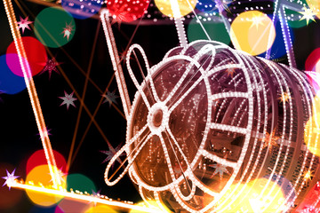 Festive retro plane