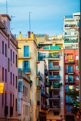 City view of Barcelona, Spain. Barcelona is a city located in the east coast of Spain.