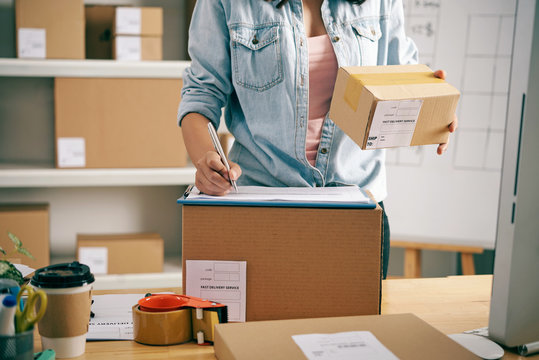 Writing parcel data