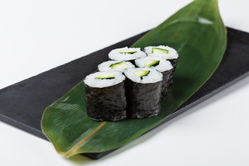 Fresh set of maki sushi rolls