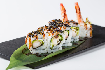 Asian food for menu, isolated on white background, freshly prepa