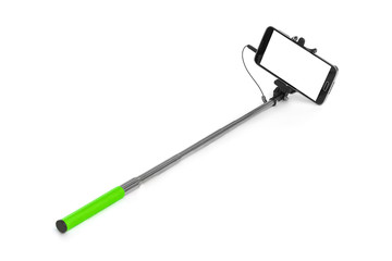 Smartphone with selfie stick