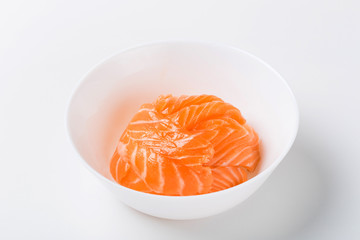 Asian food for menu, isolated on white background, freshly prepa