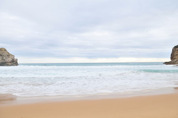 Fototapeta na wymiar Beach at Algarve region, Portugal, Atlantic Ocean