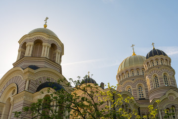 Obraz premium The Nativity Cathedral in Riga