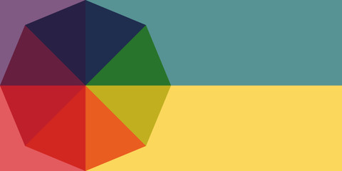 Color wheel abstract background