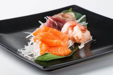 Asian food for menu, isolated on white background