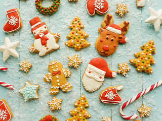 Christmas gingerbread cookies
