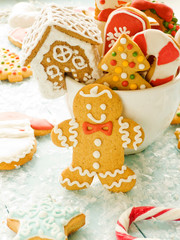 Christmas gingerbread cookies