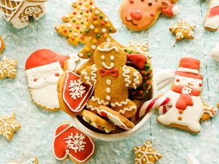 Christmas gingerbread cookies