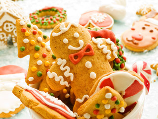 Christmas gingerbread cookies