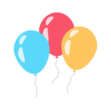 Birthday Balloons Isolated