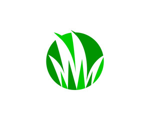 Fototapeta premium Grass Logo Design Template