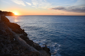 Obraz premium Lever de soleil Nice