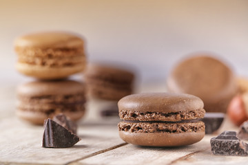 macaron au chocolat 