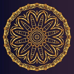 Ornamental circle pattern. Hand draw Mandala. Vintage decorative elements. vector illustration. Anti-stress therapy pattern.