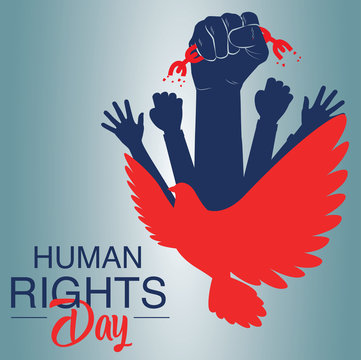 Human rights day concept