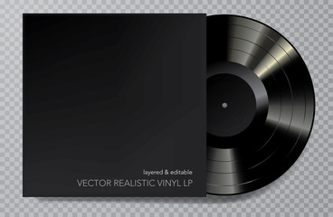 LP vinyl black cover
