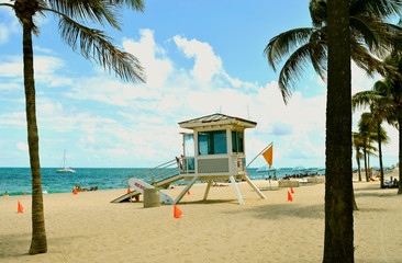 Fort Lauderdale beach lifeguard station