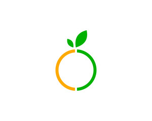 Orange Logo Design Vector Icon Illustration Design