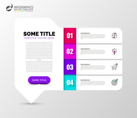 Infographic design template. Creative concept with 4 steps