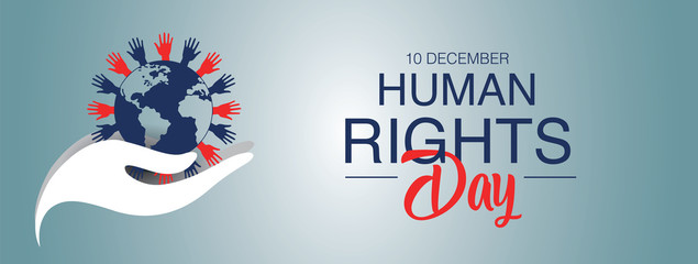 Fototapeta na wymiar Human rights day background