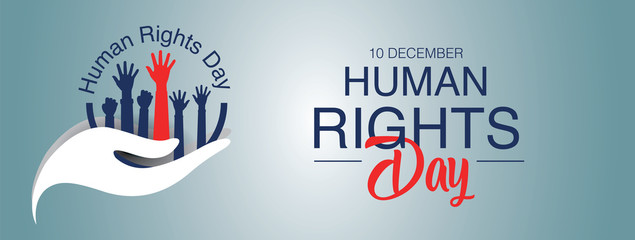 Human rights day concept