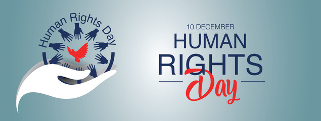 Human rights day freedom concept