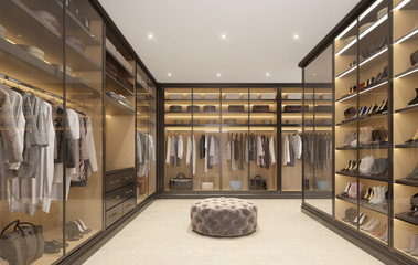 Luxury modern dressing room