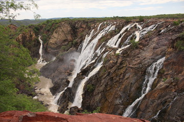 The famous Ruacana falls in northern Namibia.