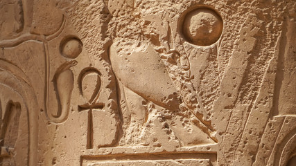 Karnak Temple in Luxor, Egypt. The Karnak Temple Complex, commonly known as Karnak, comprises a...