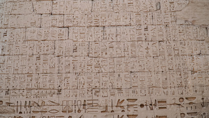 Temple of Medinet Habu. Egypt, Luxor. The Mortuary Temple of Ramesses III at Medinet Habu is an important New Kingdom period structure in the West Bank of Luxor in Egypt.