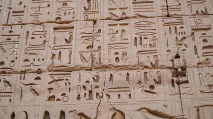 Temple of Medinet Habu. Egypt, Luxor. The Mortuary Temple of Ramesses III at Medinet Habu is an important New Kingdom period structure in the West Bank of Luxor in Egypt.