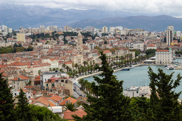 Fototapeta na wymiar View of Split in Croatia