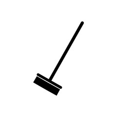 broom icon. vector illustration