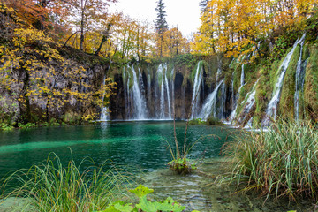 Beautiful Waterfalls of Plitvice Lakes