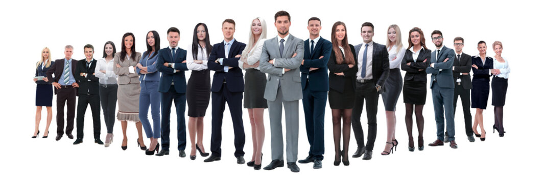 Young attractive business people - the elite business team