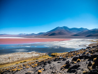 Red Lake in Bolivia