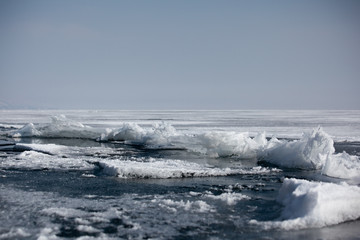 ice in lake