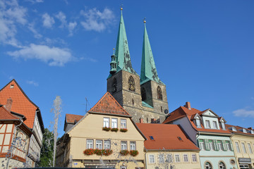 Fototapeta premium St. Nikolai, Quedlinburg, Welterbestadt, Sachsen-Anhalt, Deutschland
