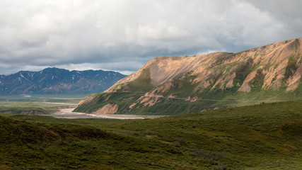 Fototapeta premium Landscape view of Denali National Park in Alaska.
