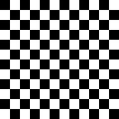 Chess board, seamless pattern. Vector illustration. black white