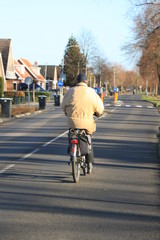 Fahrradfahrer , Fahrradweg