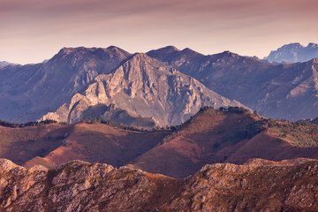 Fototapeta na wymiar Picos de Europa National Park in Spain