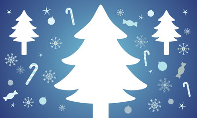 TREE BLUE CHRISTMAS